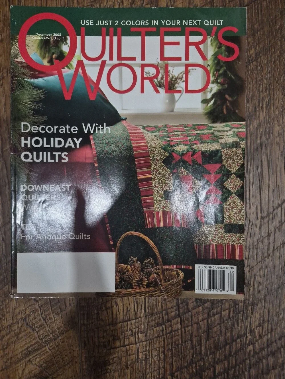 Lot of 9 Vintage Quilting Magazines Quilters World/Quiltmaker/Quilting W Pattern